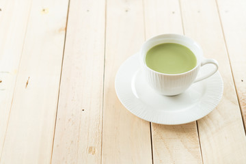 hot matcha latte