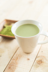 hot matcha latte