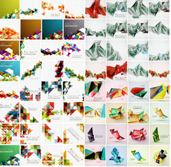 Mega set of various style geometrical templates