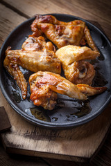 Fried chicken wings.