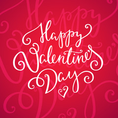 Obraz na płótnie Canvas Happy Valentines Day card