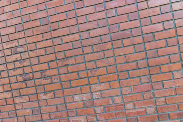 Old Red brick wall pattern