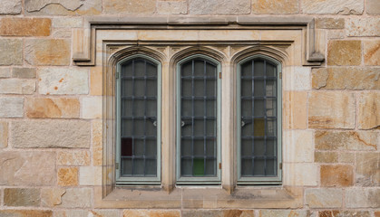 Tree windows in  Neo-Gothic 