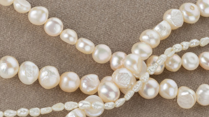 beads made from freshwater pearls