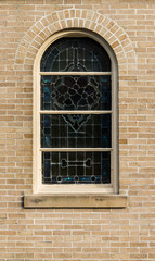 windows in  Neo-Gothic style whith mosaic