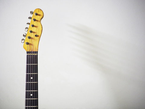 Vintage Electric Guitar For Background