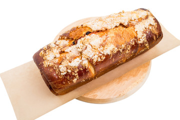 Delicious cake with crunchy sugar.