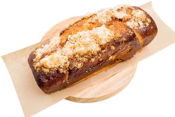 Delicious cake with crunchy sugar.