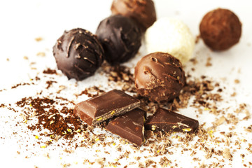 Truffles and chocolate