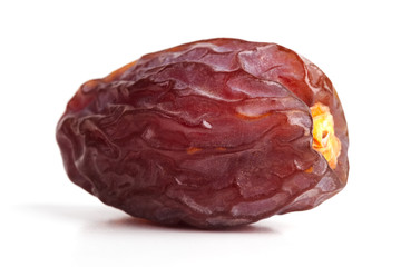 Delicious ripe jujube on a white background