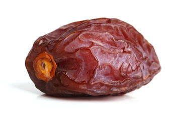 Delicious ripe jujube on a white background