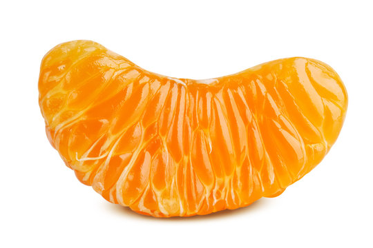 Delicious slice of ripe tangerine