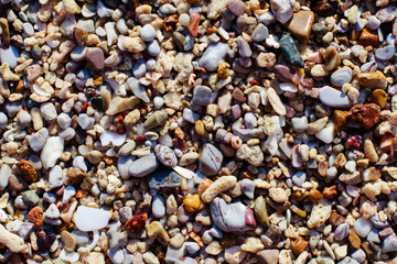 Sea stones background.
