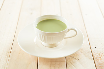 hot matcha latte