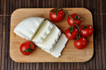 goat cheese and tomatoes