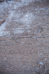 snow-covered wooden board background