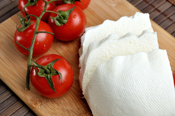 goat cheese and tomatoes