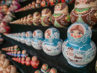 Fototapeta na wymiar Russian Nesting Dolls