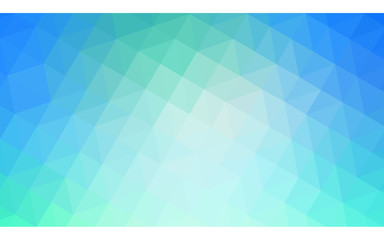 Multicolor green, blue polygonal design illustration, which consist of triangles and gradient in origami style.