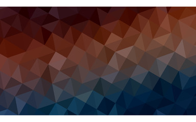 Obraz premium Multicolor dark blue, red polygonal design illustration, which consist of triangles and gradient in origami style.
