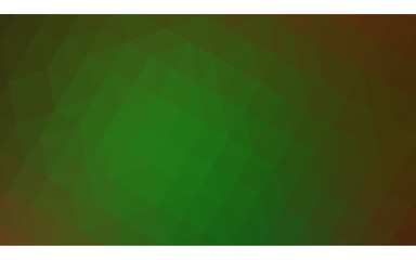 Obraz premium Dark green polygonal design illustration, which consist of triangles and gradient in origami style.