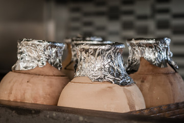 Traditional Testi Kebab Cooked in Clay Pot