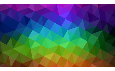 Fototapeta premium Multicolor dark polygonal design illustration, which consist of triangles and gradient in origami style.