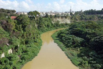 Rio Yaque del Norte in Santiago de los Caballeros, Dominikanische Republik
