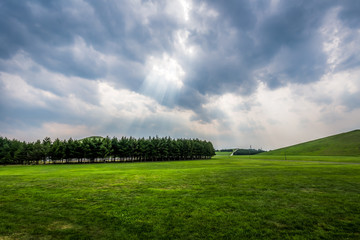 beautiful moerenuma park in Hokkaido Japan