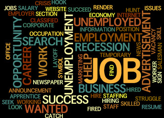 Job /  Job word cloud concept