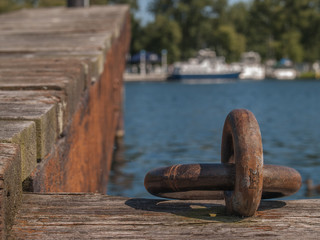 Fototapeta premium Metal Rings on Dock