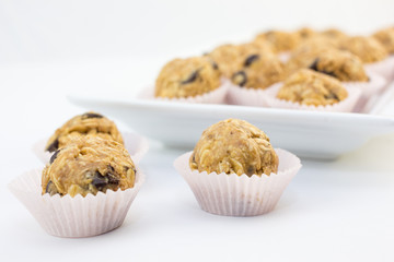 energy ball close up on a white background 