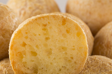 Brazilian cheese buns . Table cafe in the morning with cheese bread