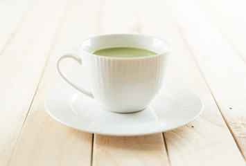 hot matcha latte