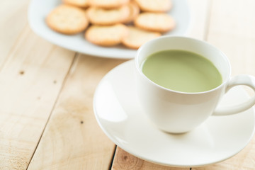 hot matcha latte