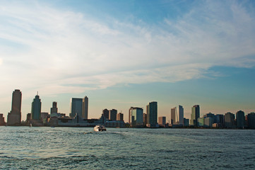 Il New Jersey visto da Manhattan, panoramica, New York