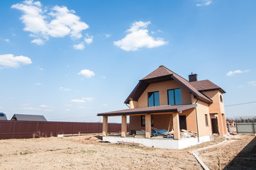 The construction of a new country house