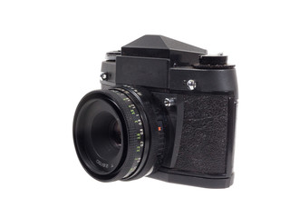 alter antiker fotoapparat mit filmrolle und bildern