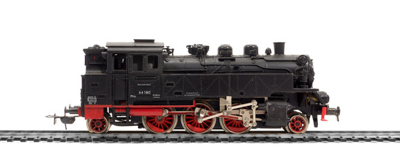 alte modelleisenbahn dampflok, lok, lokomotive