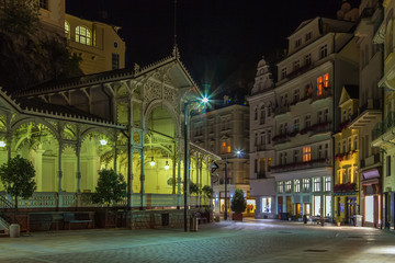 Fototapeta na wymiar Market Colonnade,Karlovy Vary; Czech republic