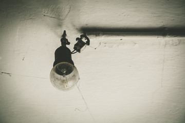 hanging old lightbulb