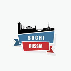 Sochi ribbon banner