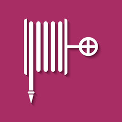 Logo robinet d'incendie armé. R.I.A.