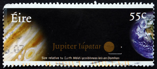 Postage stamp Ireland 2007 Earth and Jupiter, Planets