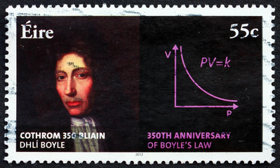 Postage stamp Ireland 2012 Robert Boyle, Natural Philosopher