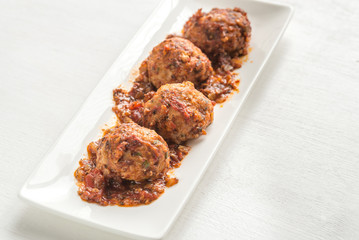 Turkey meatballs with pasta 