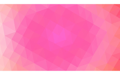 Pink polygonal design illustration, which consist of triangles and gradient in origami style.