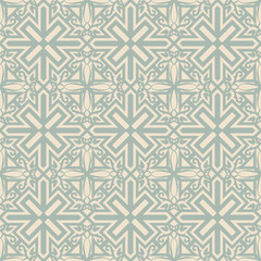 Elegant antique background image of spiral cross geometry pattern.
