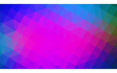 Fototapeta premium Multicolor dark pink, blue polygonal design illustration, which consist of triangles and gradient in origami style.
