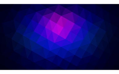 Obraz premium Multicolor dark pink, blue polygonal design illustration, which consist of triangles and gradient in origami style.